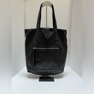 DAY & MOOD genuine leather black tote large